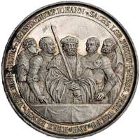 protest luterańskich książąt Rzeszy na II sejmie w Spirze- medal autorstwa G. Loosa i C. Pfeuffera..