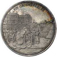 Ernest Henryk książę saski- medal pamiątkowy 1896 r., Aw: Ozdobny monogram pod koroną, Rw: Żołnier..