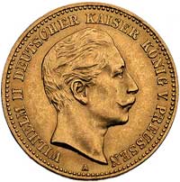 10 marek 1892 A, Berlin, J. 251, Fr. 3835, złoto, 3.97 g, rzadkie