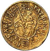 dukat 1722, Krzemnica, Herinek 152, Fr. 66, złoto, 3.42, gięty