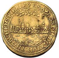 6 dukatów (donatywa) 1659, Toruń, Aw: Popiersie króla i napis wokoło IOAN CAS D G REX POL ET SVE M..