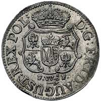 1/ 12 talara 1735, Drezno, Kam. 1256, Merseb. 1760, bardzo ładnie zachowana moneta