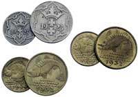 zestaw monet 10 fenigów 1923, 1932(2 sztuki) oraz 5 fenigów 1923 i 1932(2 sztuki), Parchimowicz 57..