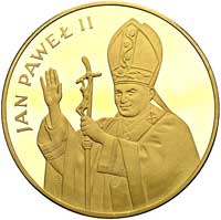 10.000 złotych 1982, Szwajcaria, Jan Paweł II, Parchimowicz 363.b, wybito 700 sztuk, złoto, 34.48 ..