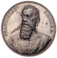 Franciszek Smolka - medal autorstwa A. Scharffa wybity w 1888 r. na pamiątkę 40-lecia prezesury w ..