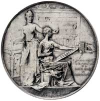 Joachim Lelewel i Renier Chalon- medal autorstwa Fernanda Dubois 1891 r., Aw: Popiersia Lelewela i..