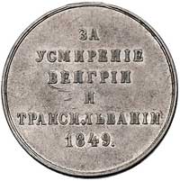 medal nagrodowy za stłumienie powstanie na Węgrzech i w Siedmiogrodzie w 1849 roku, srebro, 29 mm,..