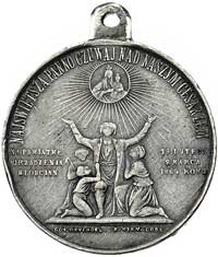 medal Na Uwłaszczenie Chłopów w Królestwie Polskim w 1864, sygnowany, cyna, 37 mm, H-Cz. 6757, Cze..