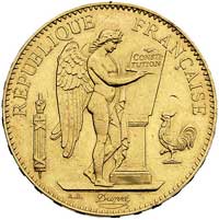 100 franków 1887 A, Paryż, Fr. 590, złoto, 32.23 g, wybito 234 sztuki, bardzo rzadkie