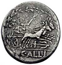 C. Allius Bala około 92 pne, denar, Aw: Głowa Di