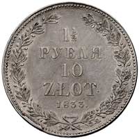 1 1/2 rubla = 10 złotych 1833, Petersburg, Plage 313