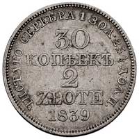 30 kopiejek = 2 złote 1839, Warszawa, Plage 378
