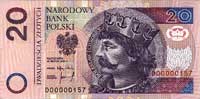 20 złotych 25.03.1994, Miłczak 197a, Pick 174, banknot ilustrowany w katalogu Miłczaka