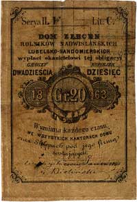 Lublin - 20 groszy = 10 kopiejek 1863, Dom Zlece