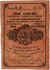 Lublin - 2 złote = 30 kopiejek 1863, Dom Zleceń 