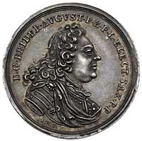 medal autorstwa Johanna Wilhelma Höcknera wybity przez miasto Drezno z okazji składania przysięgi ..