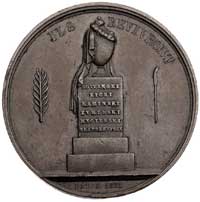 medal autorstwa Nouveta wybity przez Polski Komitet Emigracyjny w Paryżu w 1831 r., Aw: Orzeł w lo..