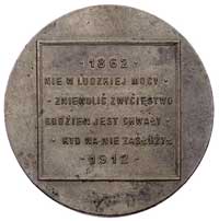 Aleksander Wielopolski- medal autorstwa J. Chylińskiego wybity w 1912 roku z okazji 50-lecia refor..
