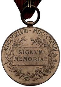 Jubileuszowy medal 1898 \Signum Memoriae, brąz