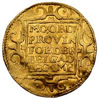 dukat 1596, Utrecht, Delm. 963, Fr. 284, złoto, 3.47 g, lekko gięty