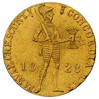 dukat 1828, Utrecht, Fr. 331, złoto, 3.50 g