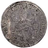 Hugo, Jan VII 1619-1625, talar, 1620, Aw: Herb pod hełmem i mitrą, napis wokoło, Rw: Dwugłowy orze..