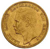 Ernest Ludwik 1892-1918, 20 marek 1898/A, Berlin, J.225, Fr. 3794, złoto 7.95 g, drobne uszkodzeni..