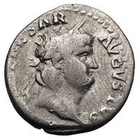 Neron 54-68, denar, Aw: Popiersie cesarza w praw