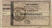 obligacja tymczasowa na 1.000 złotych 1863 r. z 