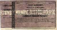 obligacja tymczasowa na 1.000 złotych 1863 r. be