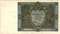 20 złotych 1.03.1926, Ser. BC, Miłczak 63c, bardzo rzadki banknot po konserwacji