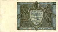 20 złotych 1.09.1929, Ser. DS, Miłczak 69, bardzo rzadki banknot po konserwacji