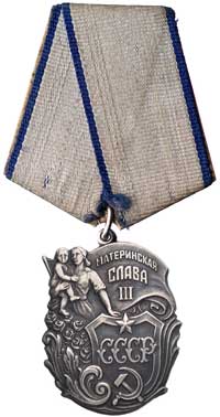 Order Materińskaja Sława, klasa 3, srebro, 41x31