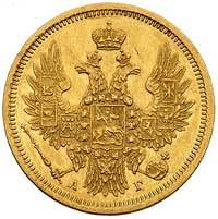 5 rubli 1854, Petersburg, Bitkin 36, Fr. 155, złoto 6.51 g