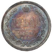 rubel 1878, Petersburg, Bitkin 71, Uzd. 1933, pi