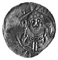 denar, Aw: Książę z mieczem, Rw: Popiersie biskupa, Str.426e, Kop.IIIa.
