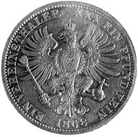 talar 1868, Berlin, Aw: Popiersie i napis, Rw: Orzeł i napis, AKS 99.