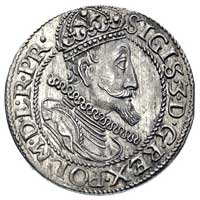 ort 1615, Gdańsk, odmiana z kropką nad łapą niedźwiedzia, Kurp. 2240 (R2), Gum. 1382, moneta była ..