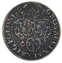 szóstak 1599, Malbork, odmiana z małą głową król