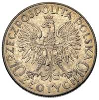 10 złotych 1933, Warszawa, Traugutt, Parchimowicz 122, złocista patyna