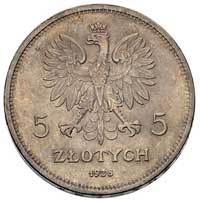 5 złotych 1928, Warszawa, Nike, Parchimowicz 114 a, patyna