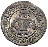 Karol I 1511-1536, grosz 1518, Złoty Stok, Fbg 422 (756 a), rzadki i bardzo ładny