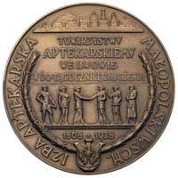 60. rocznica Towarzystwa Aptekarskiego we Lwowie 1928 r.- medal autorstwa P. Wójtowicza, Aw: Panor..