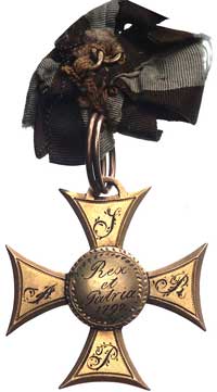 Księstwo Warszawskie 1807-1815, Krzyż Kawalerski Orderu Virtuti Militari, (klasa III), wykonany z ..