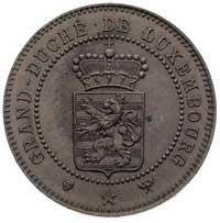 10 centimów 1889, ESSAI (próba), odmiana z dużym herbem, KM 15, miedź, wybito 100 sztuk, bardzo ła..