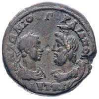 MOESIA INFERIOR- Odessos, Gordian III 238-244, AE-28, Aw: Popiersia Gordiana i Sarapisa zwrócone d..