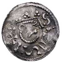 Henryk II król 1009-24, denar, Aw: Popiersie i n