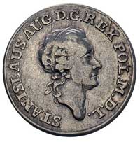 złotówka próbna 1771, Aw: Głowa króla, Rw: Tygie