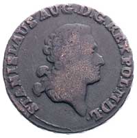 zestaw monet miedzianych, trojak 1789 Warszawa, 
