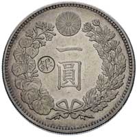 1 jen z kontramarką Gin z mennicy w Osace, 1896,